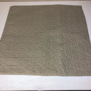 IKEA Alina Square Sham 26x26, EUC, Tan, Quilted, pet/smoke free home